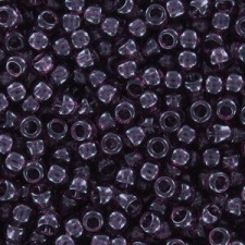 Toho seed beads 8/0 round Transparent Med Amethyst - TR-08-6B